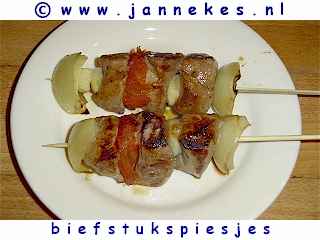 barbecue recept biefstukspiesjes