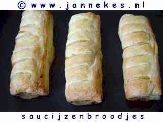 recept voor Saucijzenbroodjes