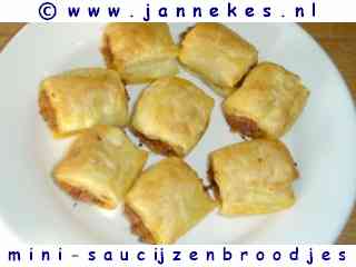 recept voor minisaucijzenbroodjes