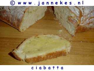 recept voor Ciabatta