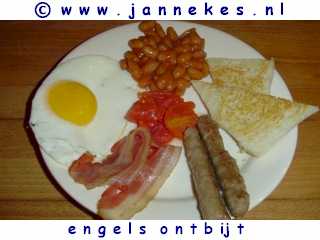 recept voor Engels ontbijt