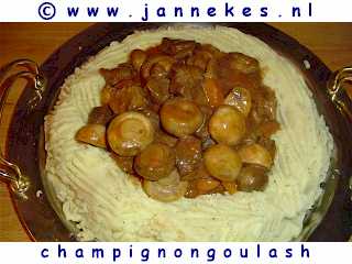 recept voor champignongoulash