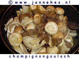 recepten voor goulash met champignons