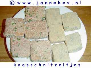 gourmetten - foto recept kaasschnitzeltjes