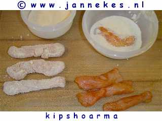 gourmetten - foto recept kip shoarma