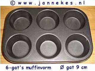 recepten voor 6-gat muffinvorm