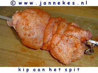 recepten voor kip aan het spit