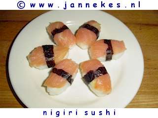 recept voor nigiri sushi