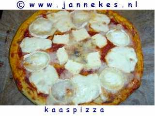 recept voor kaaspizza