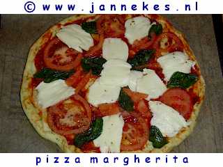 recept voor Pizza Margherita