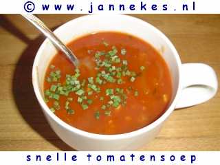 recept voor snelle tomatensoep