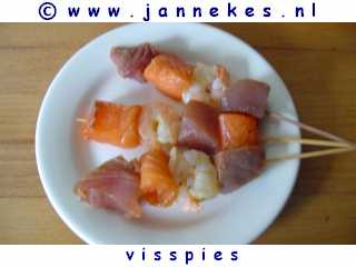 recept voor Sate met zalm en tonijn