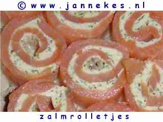 recept voor Zalmrolletjes